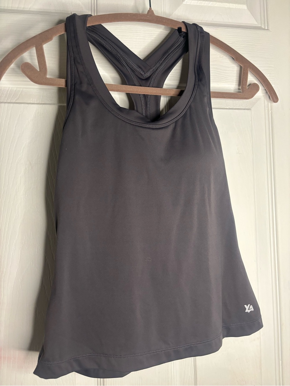 YoungLA Slate Gray Racerback Performance Tank